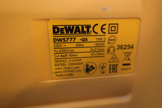 Kap-/Geringssav DEWALT Model: DWS777/ DE7033 - XJ