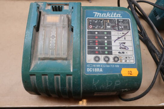 Rundsav, Støvsuger mv.  MAKITA  Model: DVC 750 L, DCG 180, DHS 660, DML 811