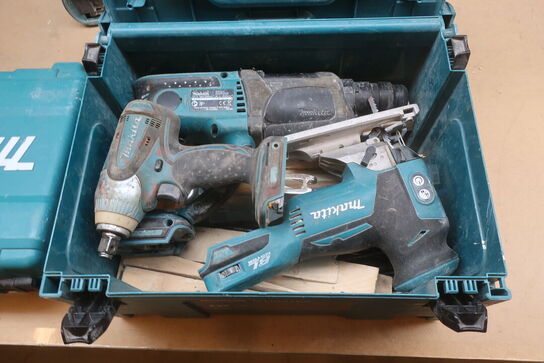 Dyksav, boremaskiner mv. MAKITA  Model: IGEN 10/ 2017, DJV 181, DHR202