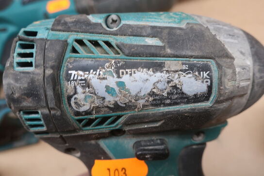 Borehammer, boremaskine mv.  MAKITA  Model: DHp 484,  DHR 202, DGA 506, DTM 51, DJV 181, DC18RC