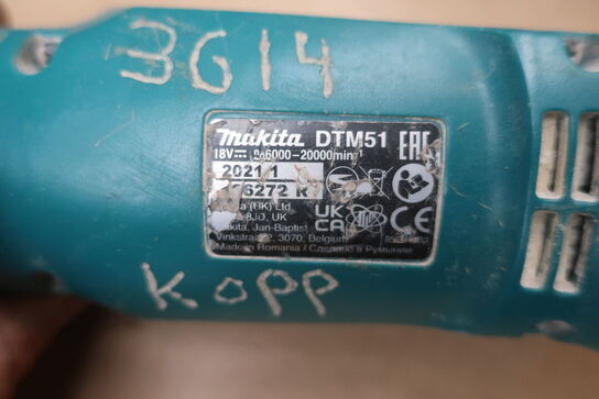 Vinkelsliber, boremaskine mv.  MAKITA  Model: DGA 506, DHP 484, DHR202, DTM51, DC18RC