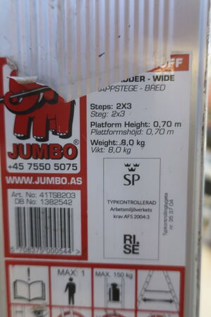2. stk trappestiger JUMBO Model: Superproff