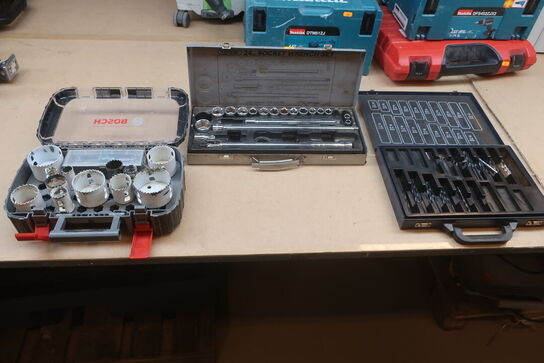 Samling: Topnøglesæt og borsæt BOSCH MV. 