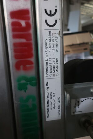 Løftevogn SUMNER MANUFACTORING Model: 2118