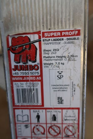 2. stk. trappestiger JUMBO Model: Superproff