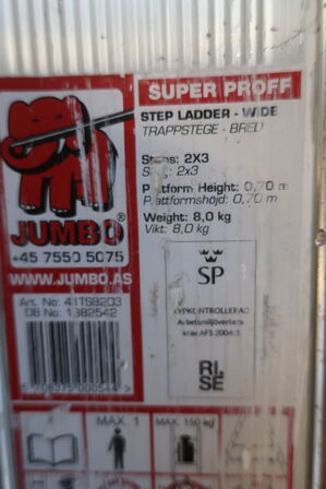 2. stk. trappestiger JUMBO Model: Superproff