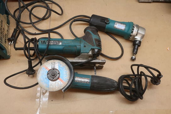 Dyksav, vinkelsliber, multiværktøj mv.  MAKITA  Model: GA503R, 2596 R, JN1601