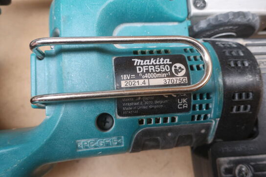 Stiksav, Bajonetsav, sømpistol mv.  MAKITA  Model: DFR550,  DJR 187, DOG 180, DJV 181, DC18RC