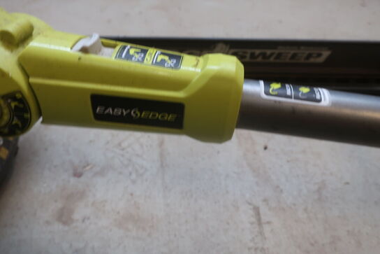 Boremaskine, vinkelsliber mv.  RYOBI Model: 5NR19/66-2, RAG18125, RID18X,  Easy Egde, Hegde Sweep, 