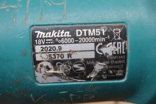 Høvl, boremaskine mv.  MAKITA  Model: HP 484, DFN 350, DKP 180, DTM 51, DC18RC