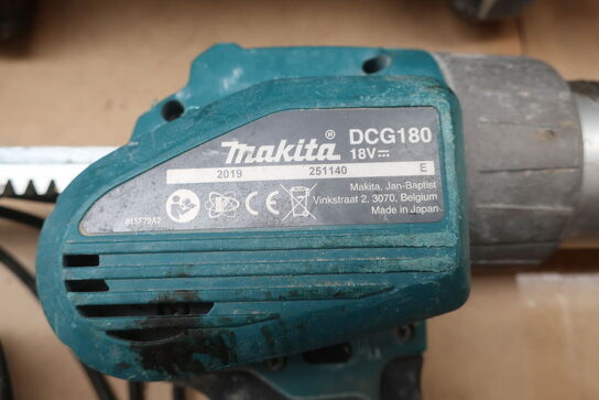 Rundsav, Støvsuger mv.  MAKITA  Model: DVC 750 L, DCG 180, DHS 660, DML 811