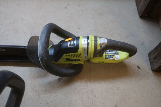 Boremaskine, vinkelsliber mv.  RYOBI Model: 5NR19/66-2, RAG18125, RID18X,  Easy Egde, Hegde Sweep, 