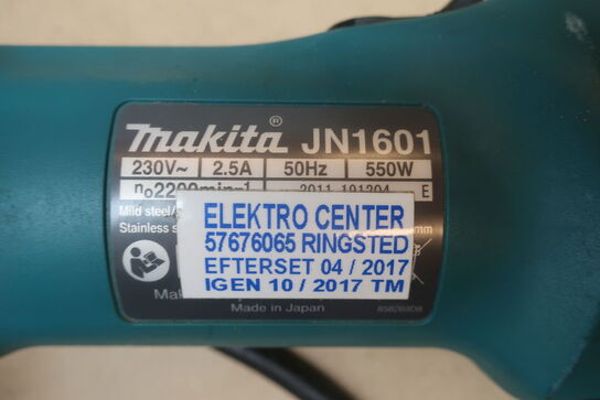  Dyksav, vinkelsliber, multiværktøj mv.  MAKITA  Model: GA503R, 2596 R, JN1601
