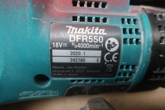 Stiksav, boremaskine mv.  MAKITA  Model: DTW 251,  DJV1S,  HP 484,  DHR 202, DFR 550,  DGA 506,  DC18RC