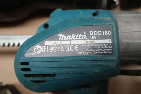 Rundsav, Støvsuger mv.  MAKITA  Model: DCG 180, DML 811, DHS 680, DJR 181