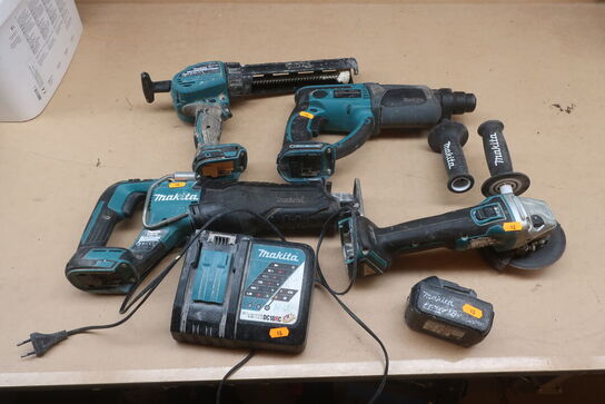 Rundsav, Borehammer mv.  MAKITA  Model: DCG 180, DHR 202, DC18RC