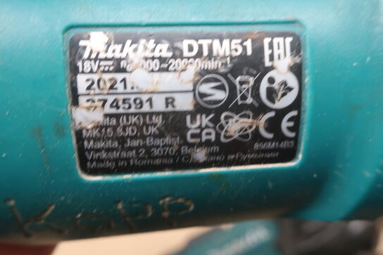 Multicutter, vinkelsliber mv.  MAKITA  Model: DGA 506, DTM 51, DHR 202, DHP 484, DC18RC