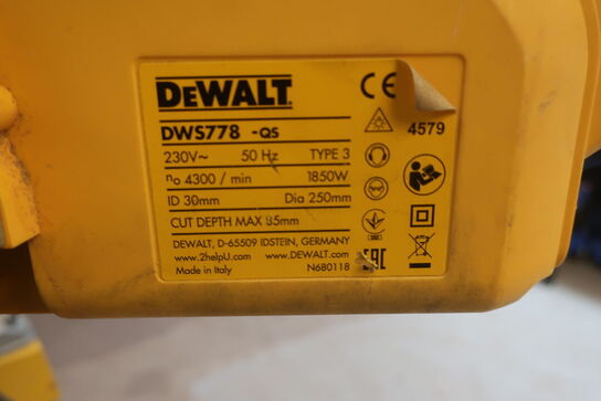 Kap-/Geringssav DEWALT Model: DWS778/ DE77024 -XJ