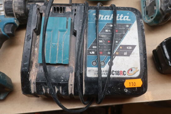 Stiksav, boremaskine mv.  MAKITA  Model: DTW 251,  DJV1S,  HP 484,  DHR 202, DFR 550,  DGA 506,  DC18RC