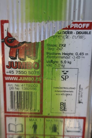 2. stk trappestiger JUMBO Model: Superproff