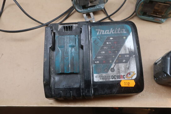 Vinkelsliber, boremaskine mv.  MAKITA  Model: DGA 506, DJR 187, DTM 51, DHP 481, DML 805, DC18RC