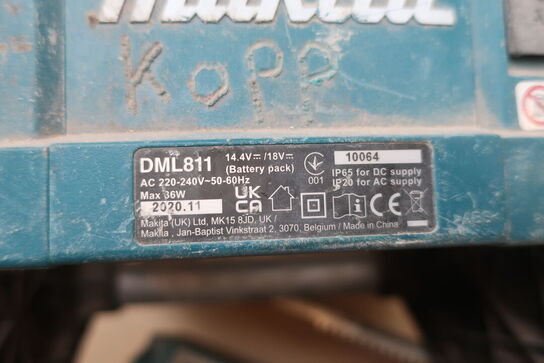 Rundsav, Støvsuger mv.  MAKITA  Model: DVC 750 L, DCG 180, DHS 660, DML 811