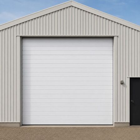 Bearsafe ledhejseport 400X400 cm.Hvid RAL 9010