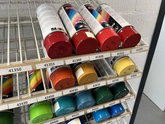 Diverse Autolak mange farver