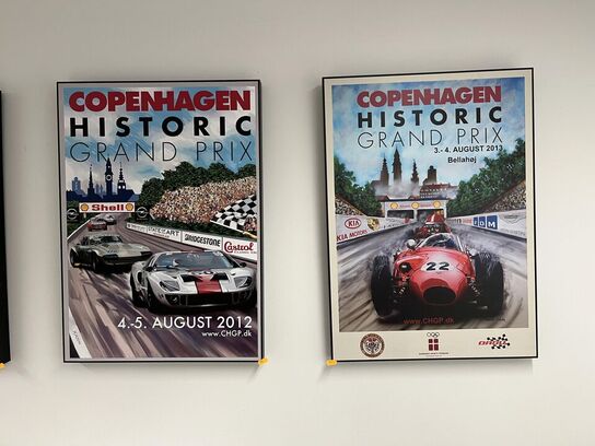 4. Stk. Plakater m. Bil motiv