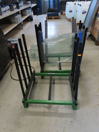 3 stk. rudestativer med ruder