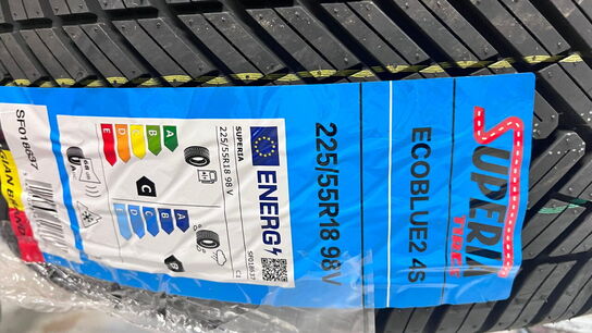 4 stk. helårsdæk 255/55R18 98V