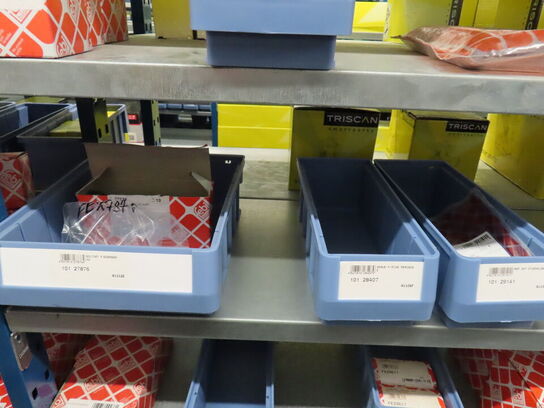 4 fag med hjulbolte og reservedele