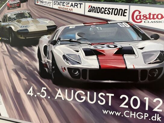 4. Stk. Plakater m. Bil motiv