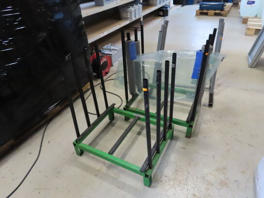 3 stk. rudestativer med ruder