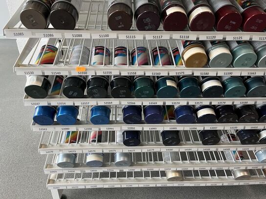 Diverse Autolak mange farver