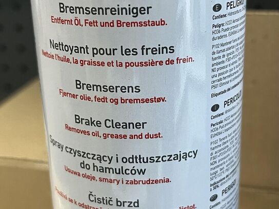 Kasser med Bremse rens