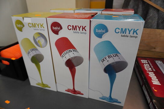 3 stk. Bordlamper BALVI CMYK