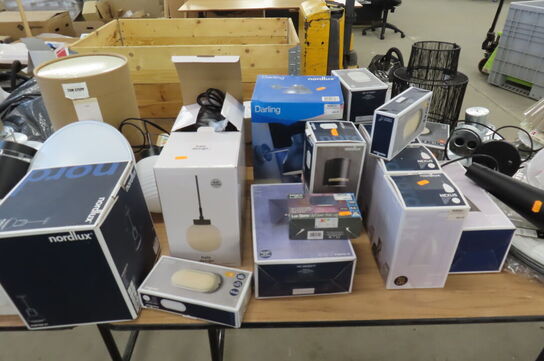 Diverse lamper, lampeskærme m.m.