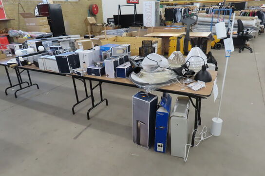 Diverse lamper, lampeskærme m.m.