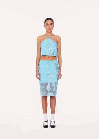 Beaded Pencil Skirt ROTATE BY BIRGER CHRISTENSEN Str.: 38
