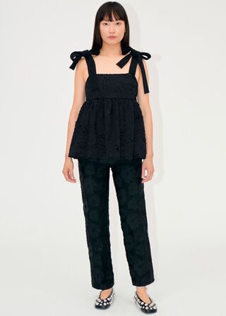 Contrasted Tie Top STINE GOYA Str.: L