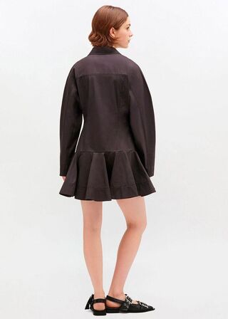 Stretch Cotton Buttoned Mini Dress GANNI Str.: 40