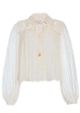 Daphne Lace L/SLV Top SEA NEW YORK Str.: XS