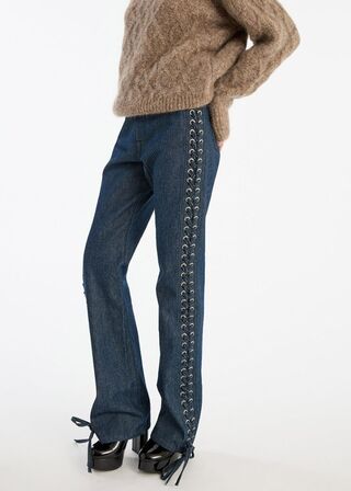 Rotta Laced Straight Leg Jeans ROTATE BY BIRGER CHRISTENSEN Str.: 31