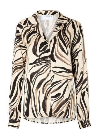 SLFAlana - Aronia LS Satin Shirt SELECTED FEMME Str.: 36