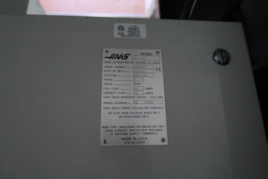 CNC bearbejdningscenter/fræser HAAS VF-4SS