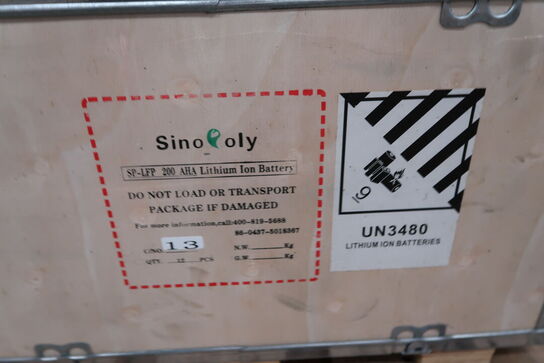 Palle med batterier SINO OLY SP-LFP 200 AHA Lithium Ion Battery