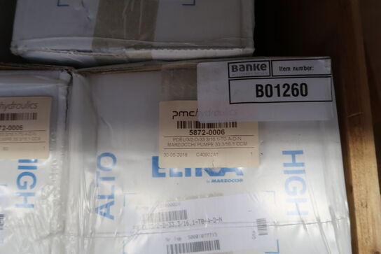 Palle med div. Pumper PMCHYDRAULICS m.m.