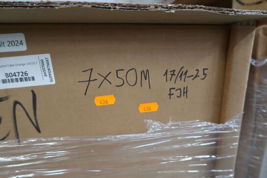 Palle med flexslange HELLERMANN Corruged Tube Orange 19/23.7