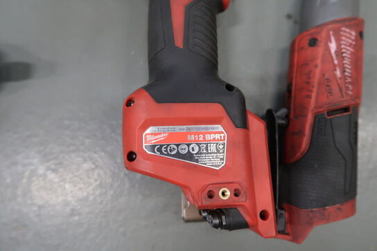 Akku popnittepistol MILWAUKEE M12 BPRT, akku skraldenøgle MILWAUKEE M12 FIR12
